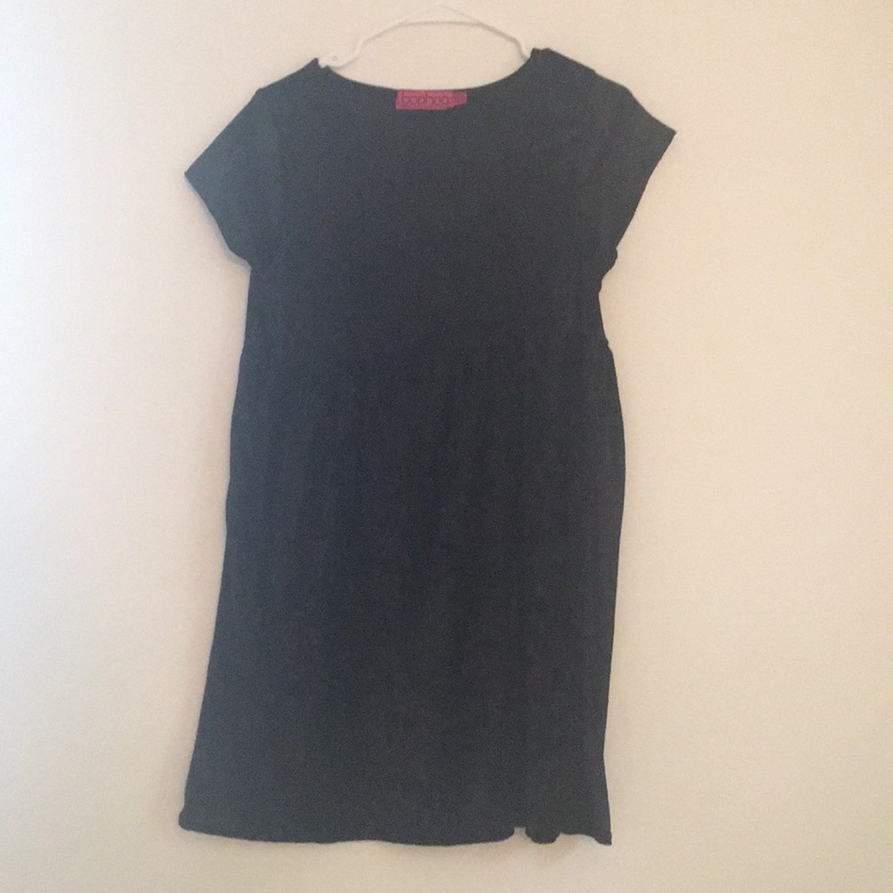 Black velvet dress